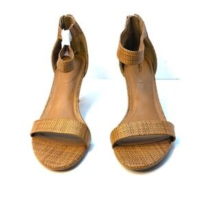 Style & Co Women's Paycee Two-Piece Mid-Heel Dress Sandals Walnut 11M NWT/BOX